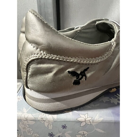 Chinese Laundry Wash Vintage 90s Avril Satin Pewter Sneakers Women US Sz 8 - Picture 13 of 16